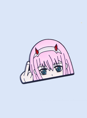 动画DARLING in the FRANXX国家队02周边胸针二次元合金别针徽章