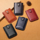Pull-out multi-card card bag for men and women genuine leather luggage