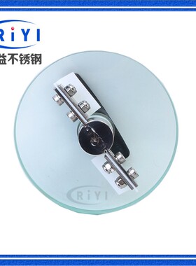 304不锈钢带刷雨刮活接单刷双刷视镜 带刮板螺纹钢化玻璃视镜2019