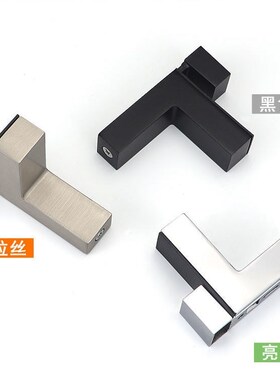 免打孔玻璃夹隔板钉搁板支架活动木板托架F夹子托可调层板托
