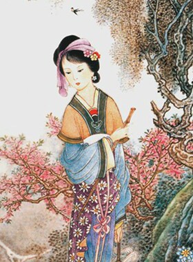 景德镇 瓷板画 四条屏 四大美女 美女图 四条屏 瓷画 陶瓷艺术品