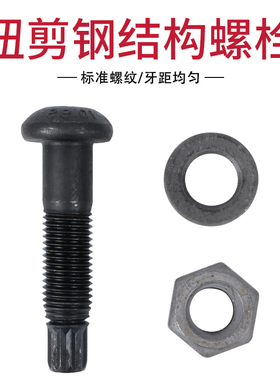 钢结构高强螺栓扭剪型10.9S级圆头螺丝加大加长 M24M27M30*45~200