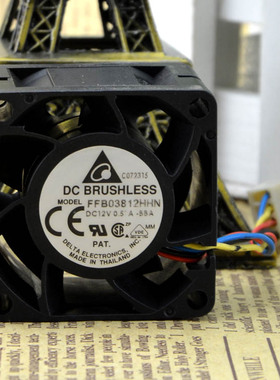 正品台达 FFB03812HHN 3828 12V 0.57A 3.8CM/厘米 PWM温控风扇