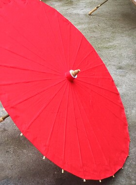 油布伞古典伞防雨实用古风古典防晒传统雨伞中国风黄色cos装饰伞