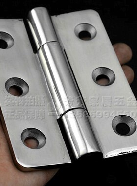 精铸不锈钢304工业重型合页4寸加厚承重铰链120*90*6大门合页铰链