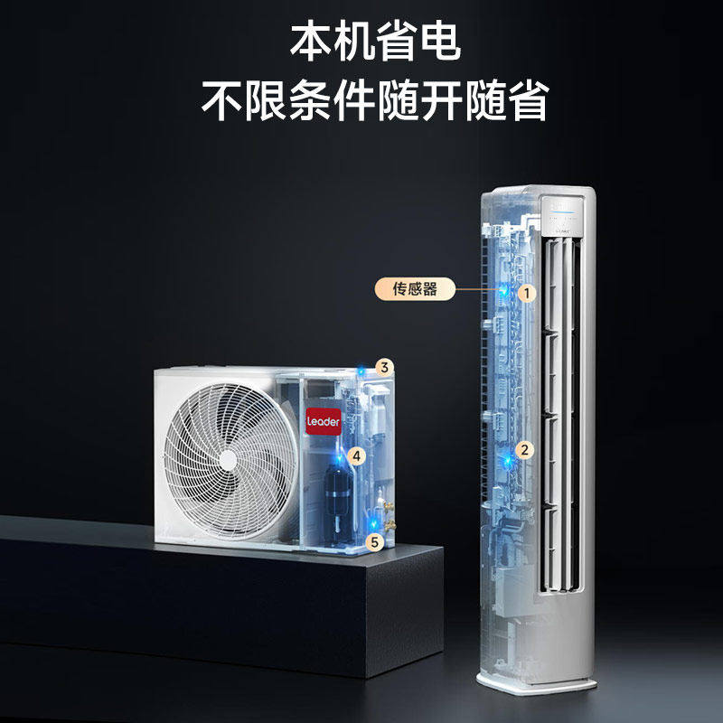 海尔空调3匹2匹立式统帅柜机家用一级能效客厅变频冷暖官方旗舰店