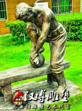 玻璃钢铸铜采茶制茶人物主题雕塑户外茶文化主题茶园园林景观雕塑