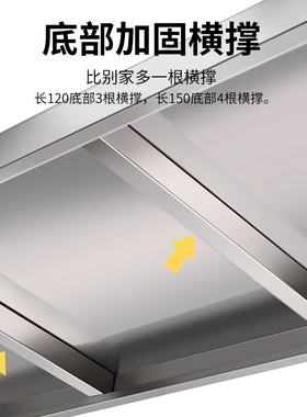双层厨房客厅不锈钢落地二层置物架收纳储物微波炉柜子整体橱柜2