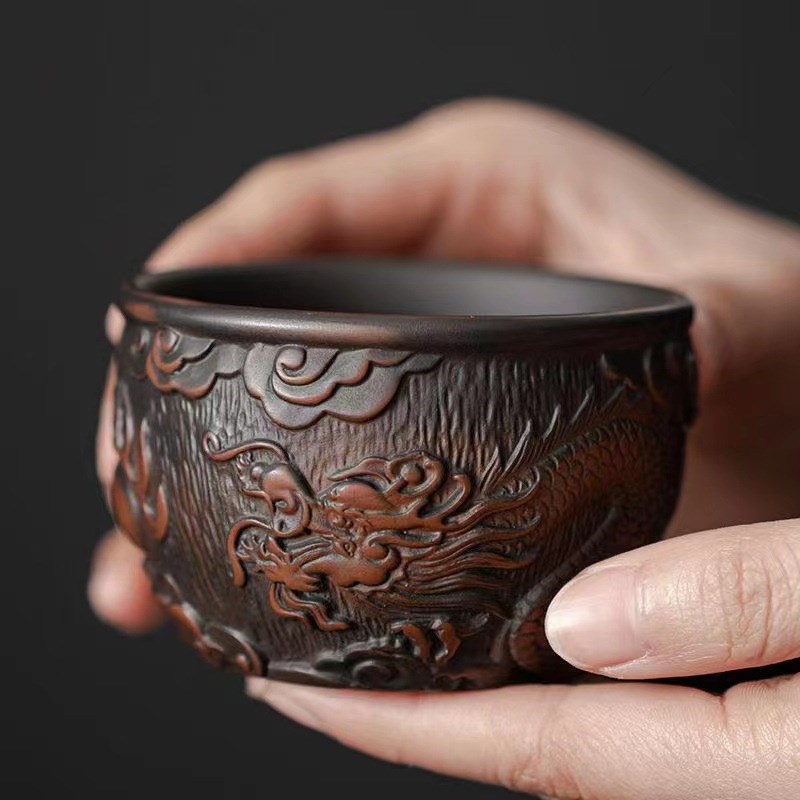 Zi Tao Tea Cup Master Cup Purple Clay Tea Cup Kung Fu Tea Set Single Cup Large Tea Cup Tea Cup Tea Cup Tea Table Ornament Gift