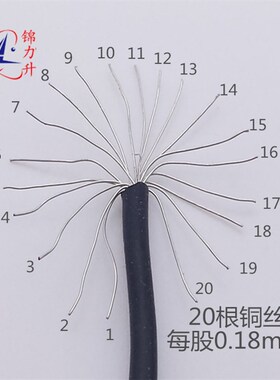 3239-20AWG硅胶线双头镀锡连接线导线线仔电子线材线束电线包邮