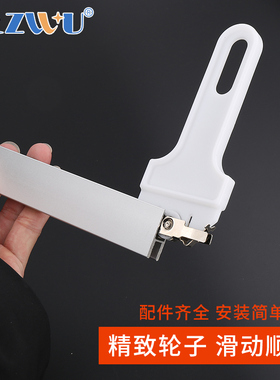 铝合金玻璃移门轨道展示柜玻璃推拉门滑轨橱柜书柜玻璃柜趟门滑槽