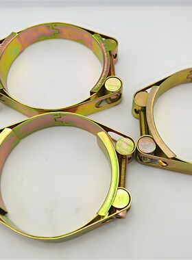 双头双层铁强力喉箍水管管箍卡箍抱箍 紧固件夹箍管夹管卡