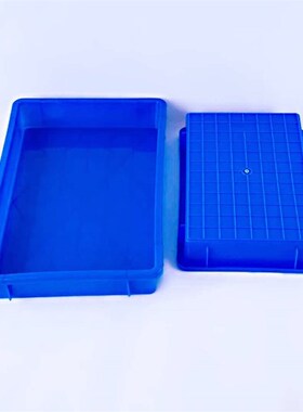 适用方盘蓝色试剂瓶托盘 加厚塑料托盘 方形水槽化学生物实验室周