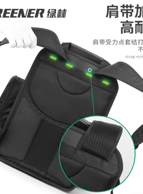 绿林双肩工具包加厚结实耐用大帆布多功能电梯维修电工专用揹包