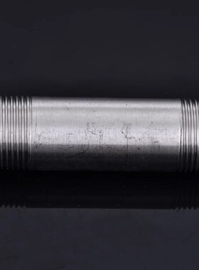 304不锈钢加长100mm双头外丝管子水管圆管外丝4分6分管接头直接15