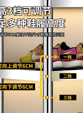 不锈钢鞋架简易出租屋室外省空间收纳架儿童鞋柜宿舍鞋子架置物架