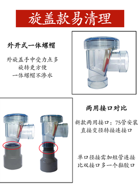 下水道防反水止逆阀厨房PVC止回阀单向阀水排水管下水道逆止阀 50