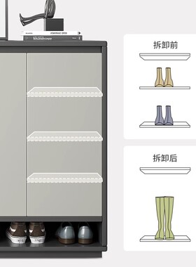 实木鞋柜家用门口楼道外2023新款爆款入户玄关柜一体进门靠墙鞋架