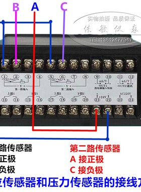 TS823双回路双光柱温度压力液位显示控制T803单光柱数显测控仪表