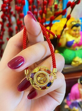 泰国佛牌 LP本 八方金轮手链  真品 本命年手串 泰饰Z韵链子特色