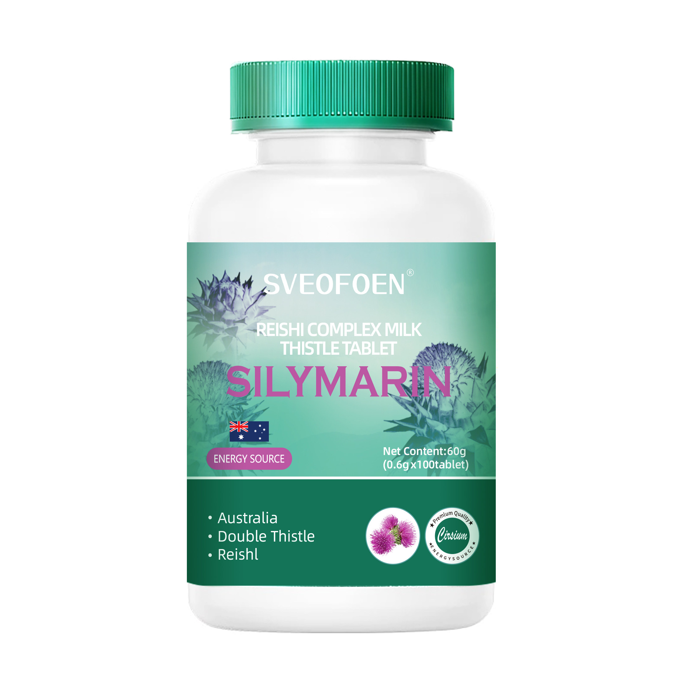SVEOFOEN REISHI COMPLEX MILK THISTLE复合灵芝水飞蓟籽油6