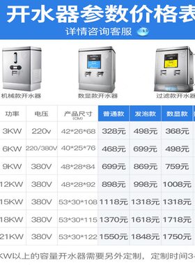 甄选志不锈钢20升全自动上水烧水器 食堂医院商用大容量电热开水
