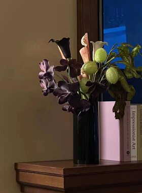 甄选档花现简约艺术摆件 简 花插客厅家居创意摆件软装饰品花