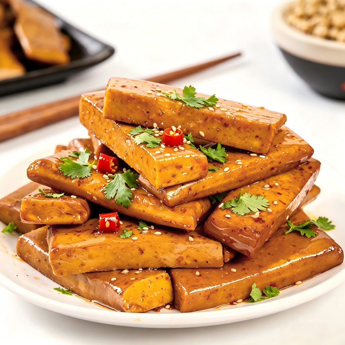 知你味重庆特产手磨豆干休闲小零食五香麻辣解馋豆腐干独立小包装
