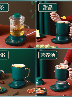 多功能电热杯迷你电炖杯办公室加热烧水杯陶瓷煮花茶养生杯壶小型