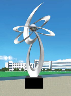 不锈钢奔马雕塑户外大型动物景观小品落地摆件广场社区标志雕像