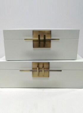 新中式实木珠宝首饰盒高端复古收纳盒样板间酒店样品屋展示中心装