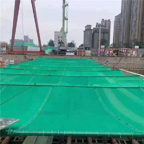 伸缩防尘网工地基坑施工防尘天幕帘电动自动开合设备安装大型工程 - 图2