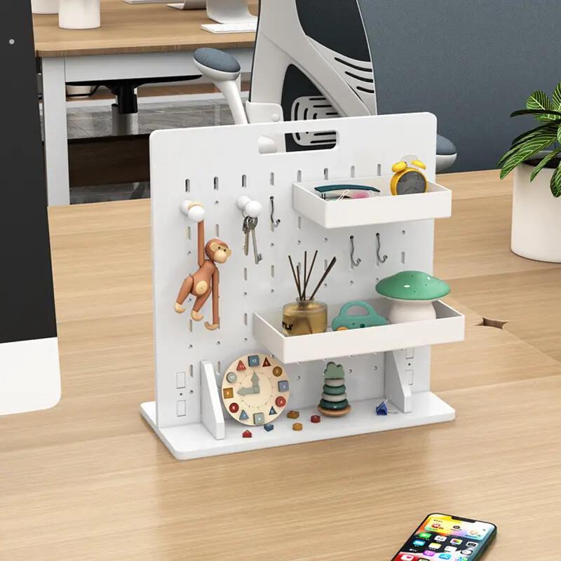 Desk blocking artifact hole board desktop rack office workstation decorative partition home dormitory storage