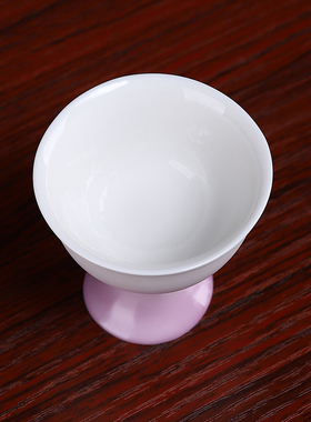 戴玉堂陶瓷酒杯高脚供杯关公财神小号贡杯家用敬茶杯净水杯供水杯