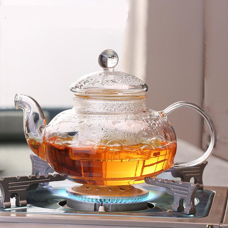 Teapot Heat-resistant glass teapot Single pot Thickened filter teapot Tea cup tea set Teapot Electric ceramic stove