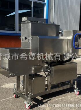 商用鱿鱼圈上粉机雪花片裹糠设备洋葱圈裹粉机食品自动裹面包屑机