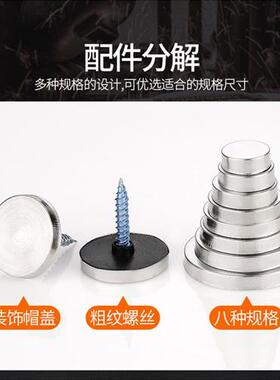 新品广告钉玻璃钉装饰盖螺丝帽塑料压克力固定螺丝帽装饰盖镜钉不
