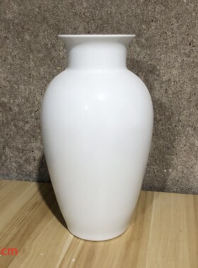 釉上彩成瓷花瓶陶瓷花瓶釉上粉彩新彩斗彩白胎花瓶白胎仿古造型