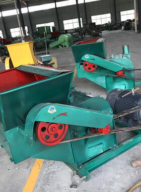养殖饲料秸秆粉碎设备可柴油机带动户外牧区稻草铡草打糠机