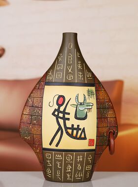 工意酒柜装饰品摆件客厅丽江云南民族风特色视艺品家居电创柜摆设