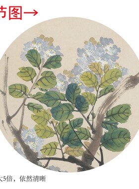 清 朱称《紫薇双鸭图》客厅书房茶室装饰画挂画玄关水墨高清卷轴