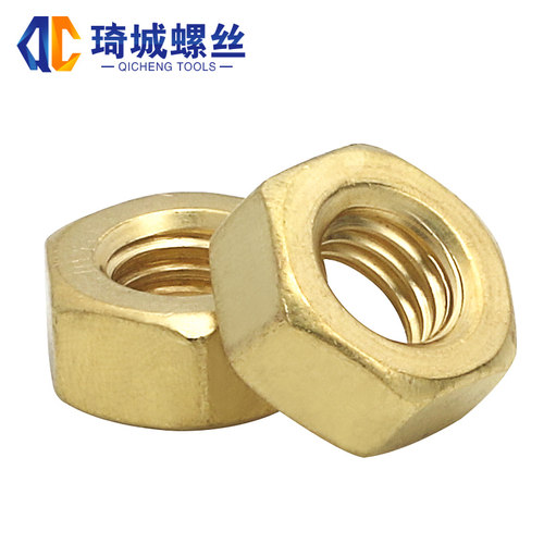 铜外六角螺母 铜螺丝帽标准牙螺母M3M4M5M6M8M10M12M14M16 - 图0