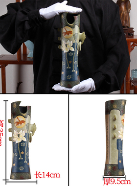 河南手工陶瓷装饰品新中式风格客厅博古架小摆件