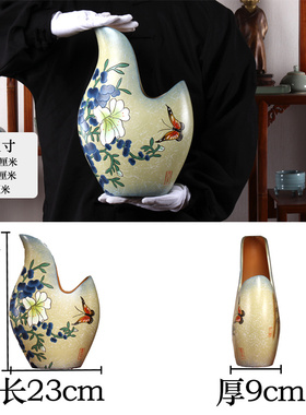 新中式陶瓷餐厅电视柜装饰品冰箱隔断橱柜展示酒柜茶叶架客厅摆件