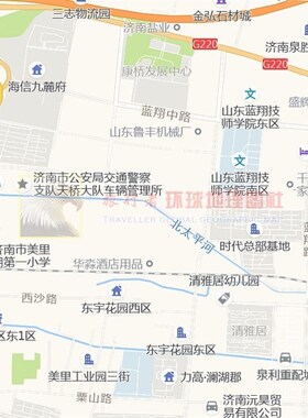 超大巨幅 济南市区地图订制定做 城市城区海报2025新版装饰画芯