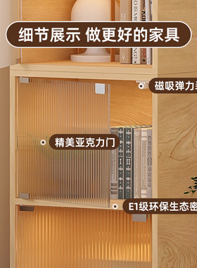 厨房置物架收纳多层碗碟落地放菜压克力餐柜家用防尘置物架杯子
