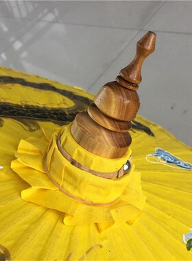 泰国油布伞 手绘仿古装饰伞 摄影舞蹈伞东南亚餐厅吊顶红色工艺伞