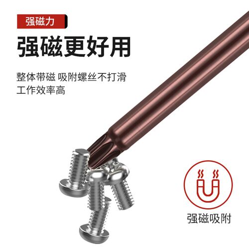S2带孔梅花头批嘴扳手螺丝头T15花键六菱六星起子头T8T27T30批头 - 图3