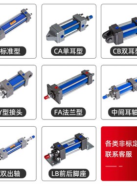 MOB/HOB油缸附件大全连接件配件I/Y/CA/CB/FA/LB底座法兰鱼眼接头