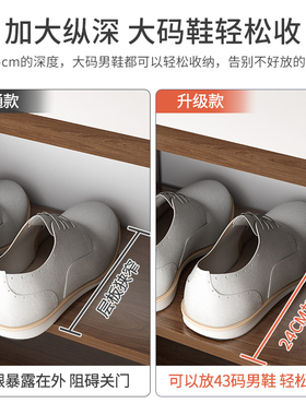 小户型意式鞋柜家用进门口外简约现代阳台储物柜2021新款爆款鞋架